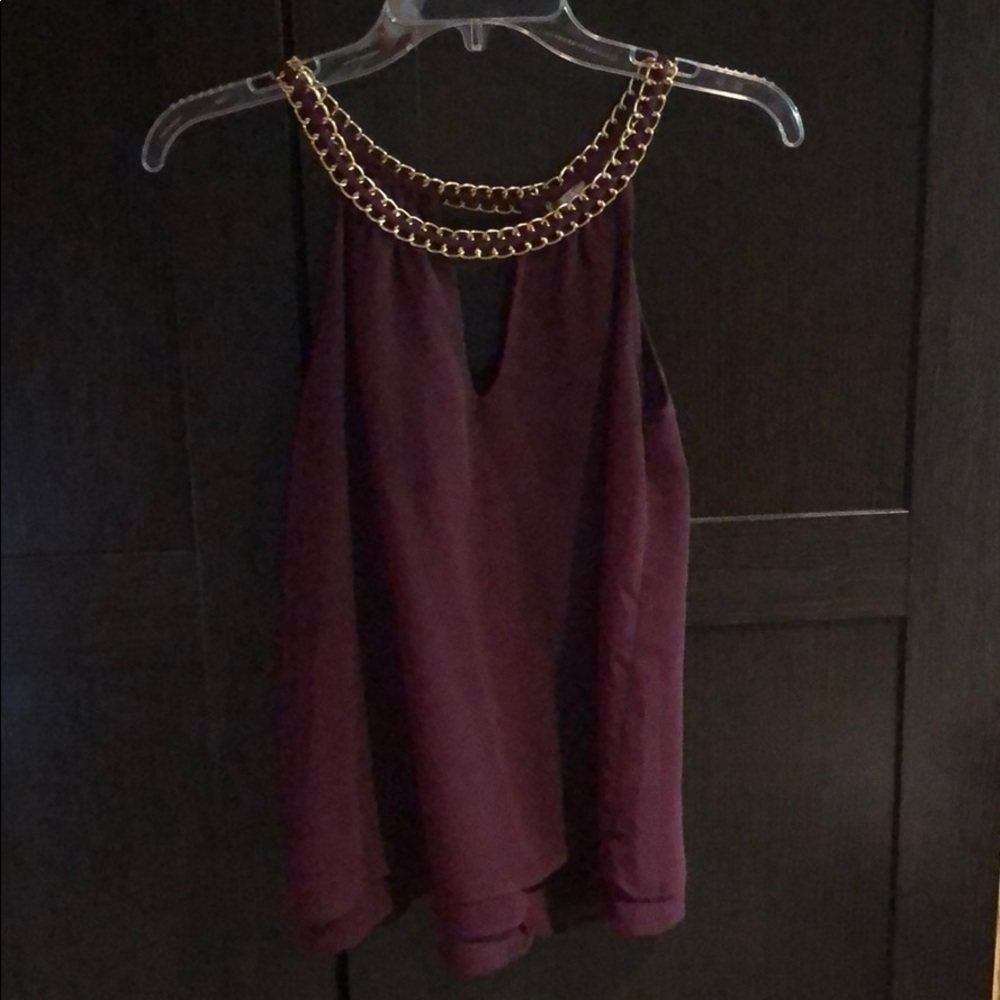 Burgundy blouse from Charlotte Russe